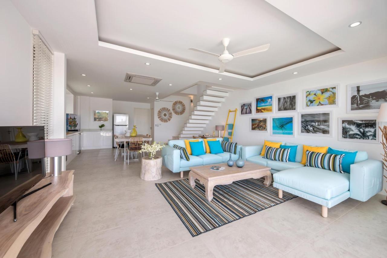 Beachside Villa - B18 - At Bayside Luxury Villas Samrong Bay Beach, 4 Bed 5 Bath, Sea & Sunset Views, Only 200M Walk To The Beach Choeng Mon Kültér fotó