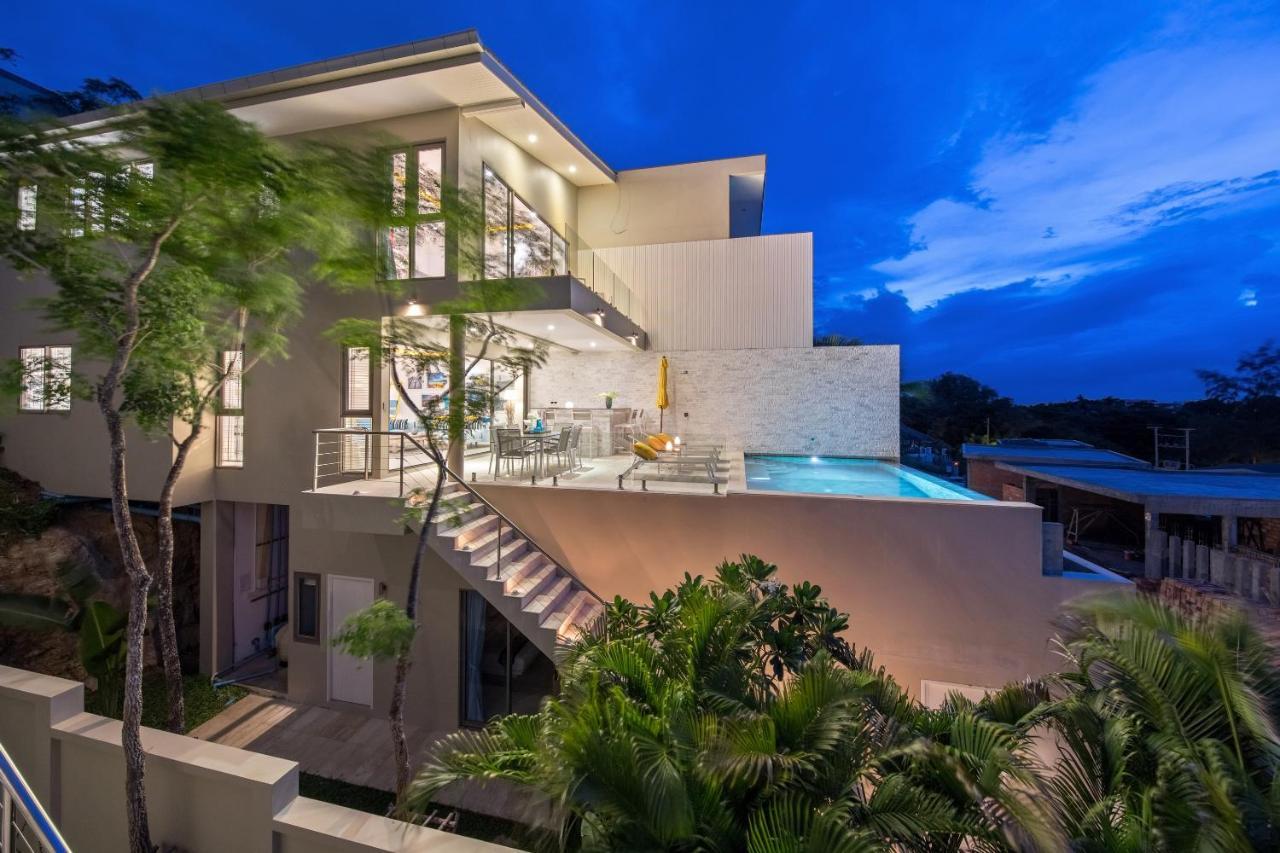 Beachside Villa - B18 - At Bayside Luxury Villas Samrong Bay Beach, 4 Bed 5 Bath, Sea & Sunset Views, Only 200M Walk To The Beach Choeng Mon Kültér fotó