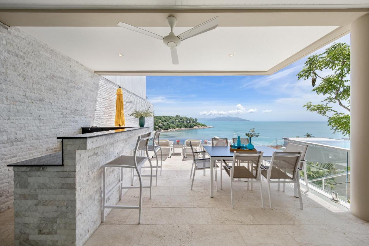 Beachside Villa - B18 - At Bayside Luxury Villas Samrong Bay Beach, 4 Bed 5 Bath, Sea & Sunset Views, Only 200M Walk To The Beach Choeng Mon Kültér fotó